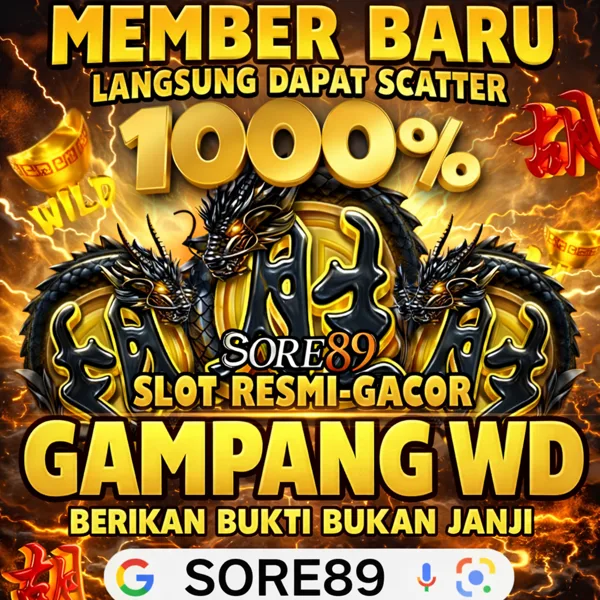 SORE89 Bonus Member Baru 100%
